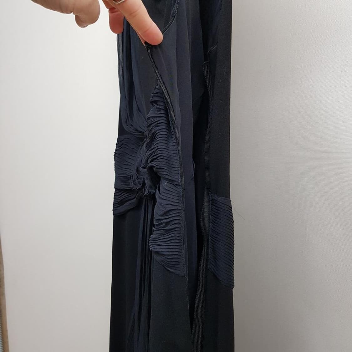 프라다 실크 디테일 슬리브리스 롱 원피스 46사이즈 상품이미지4