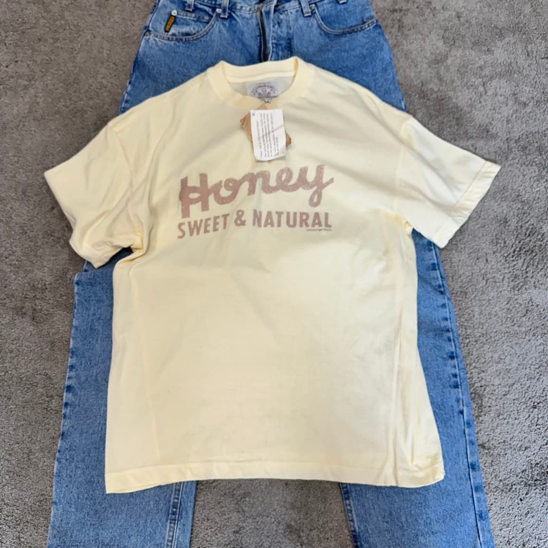 아르마니 아르마니진 크림 반팔 티셔츠M 상품이미지1