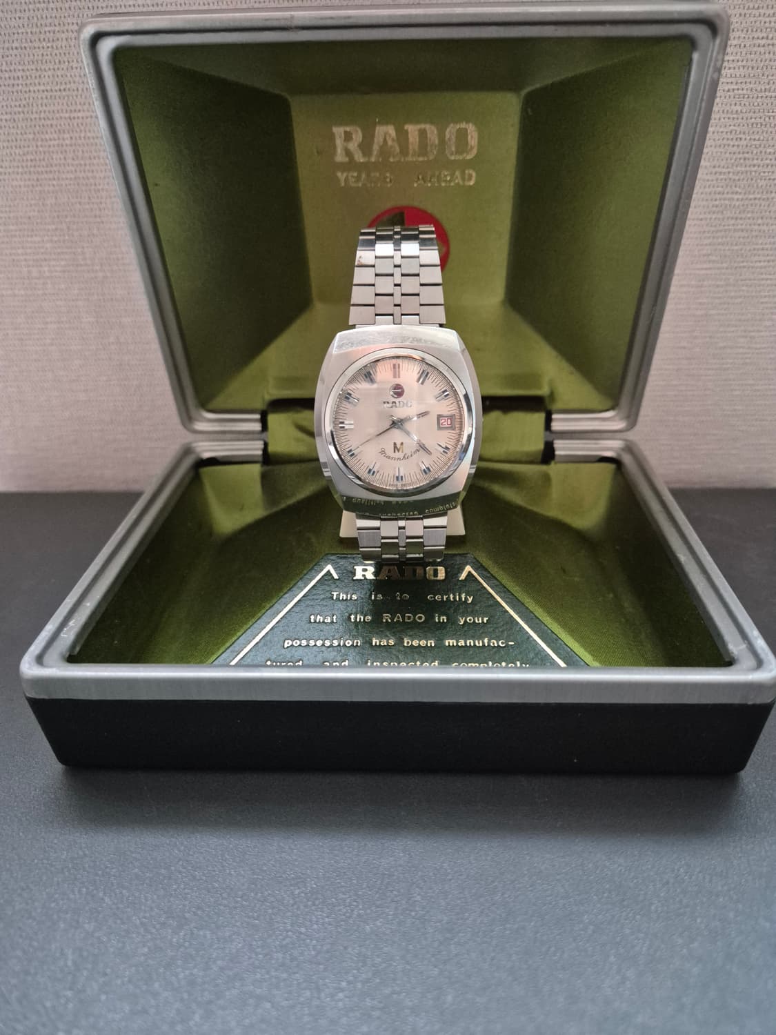 RADO Mannheim 오토매틱 시계(오리지널 박스) 상품이미지1