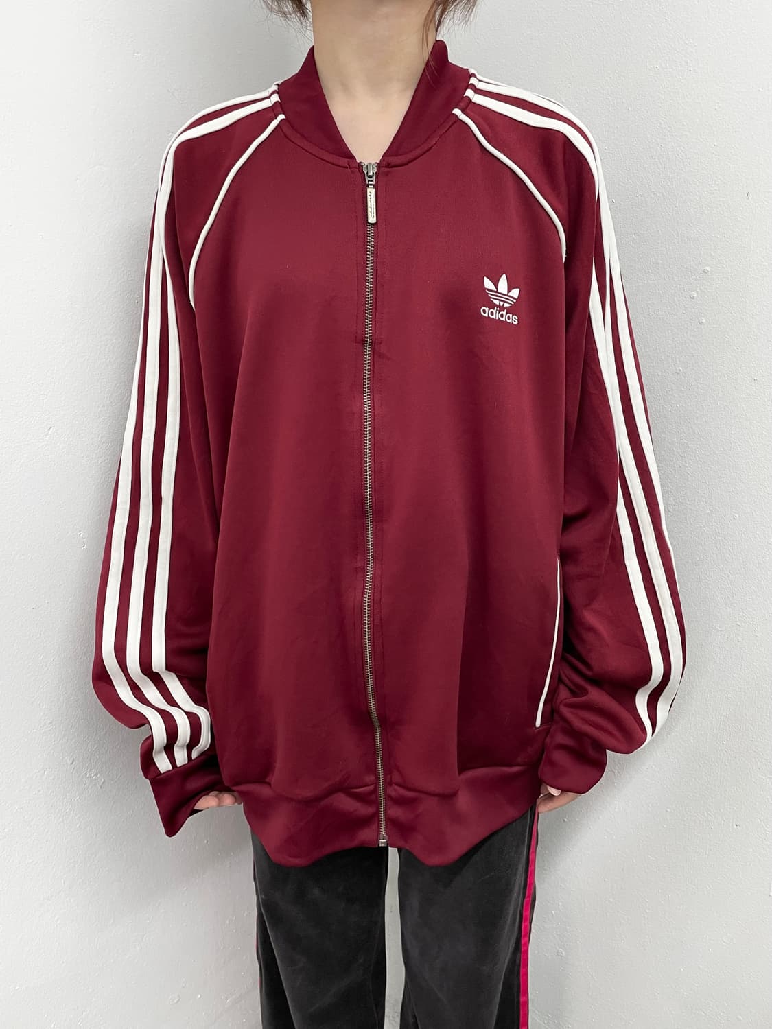 아디다스 버건디 파이어버드 트랙탑 상품이미지2