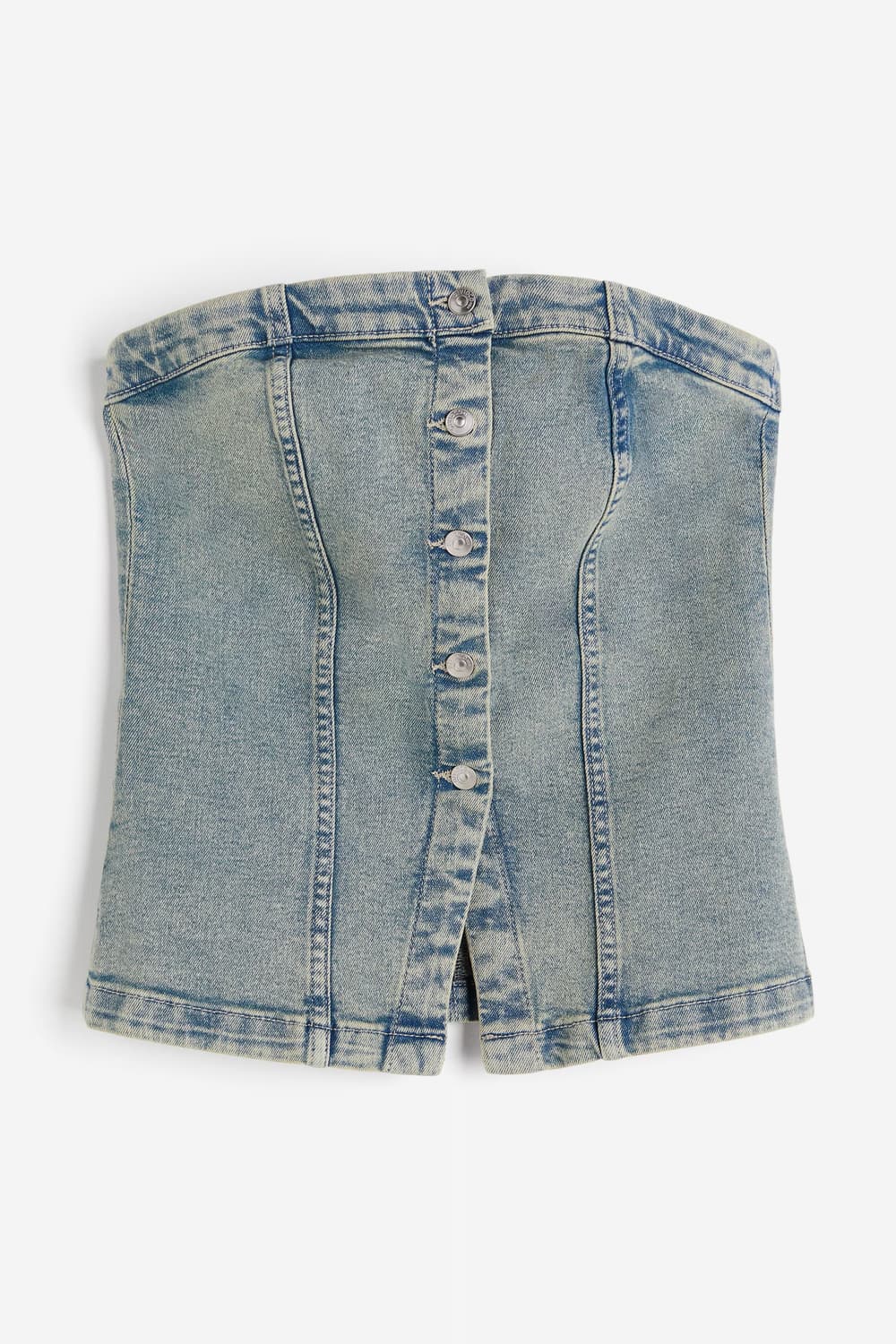 h&m denim bandeau top 상품이미지1