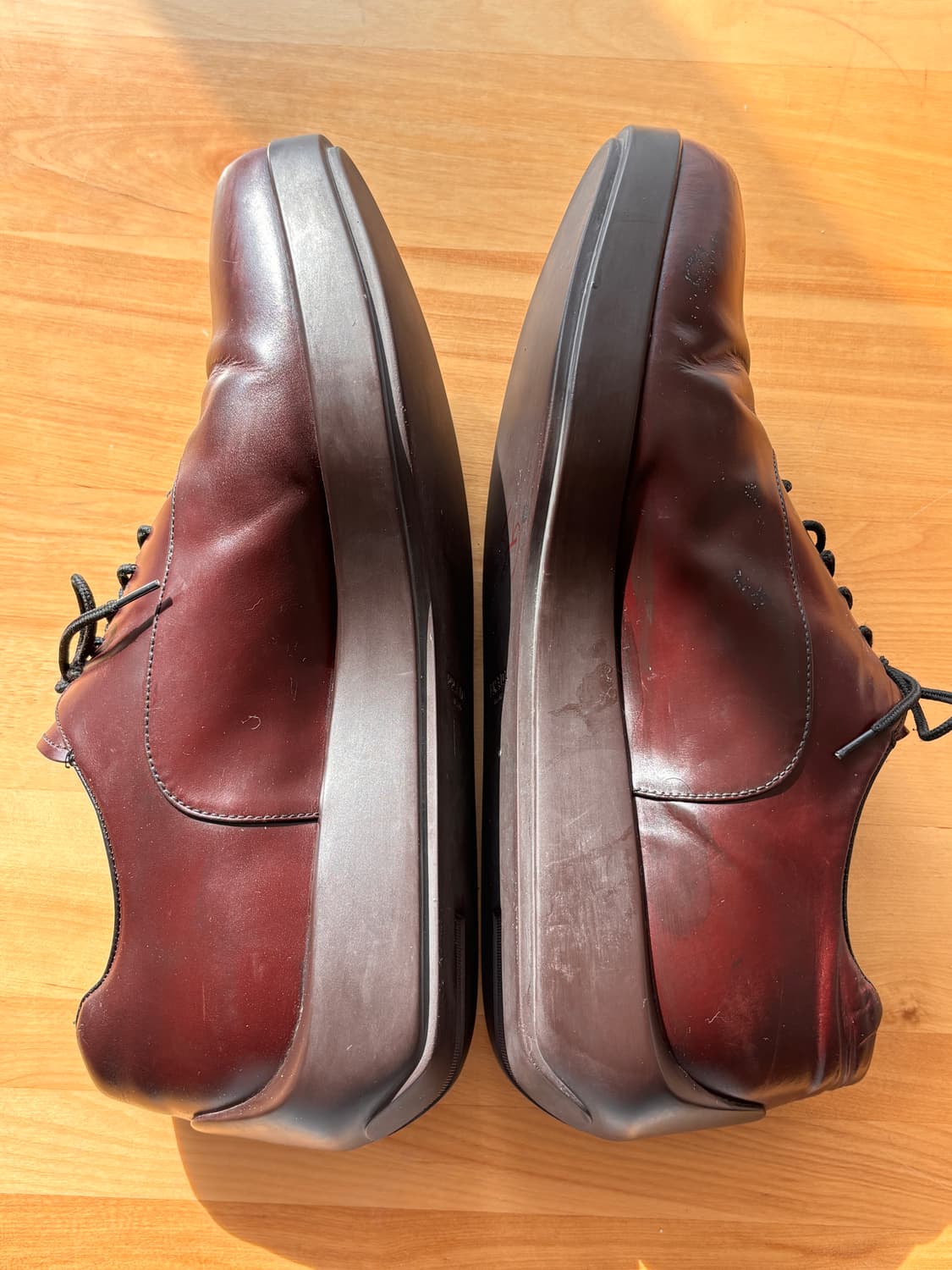 90s-00s Vintage Prada Archive Derby UK11 상품이미지4