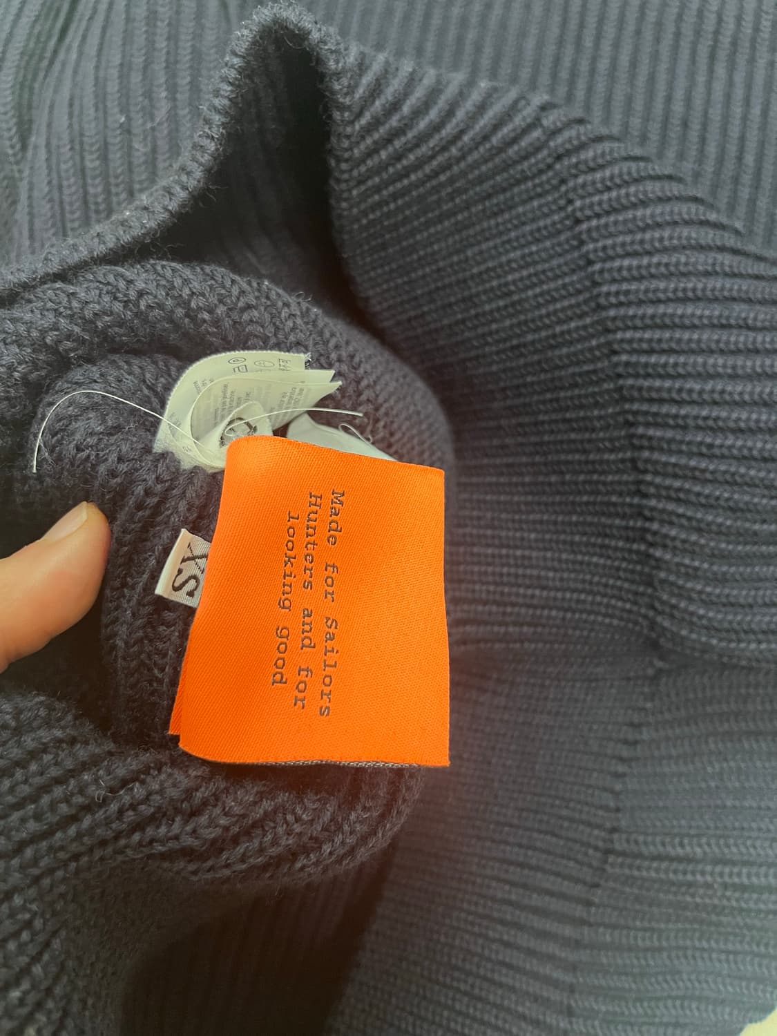 안데르센안데르센 니트 네이비색상 xs 상품이미지2