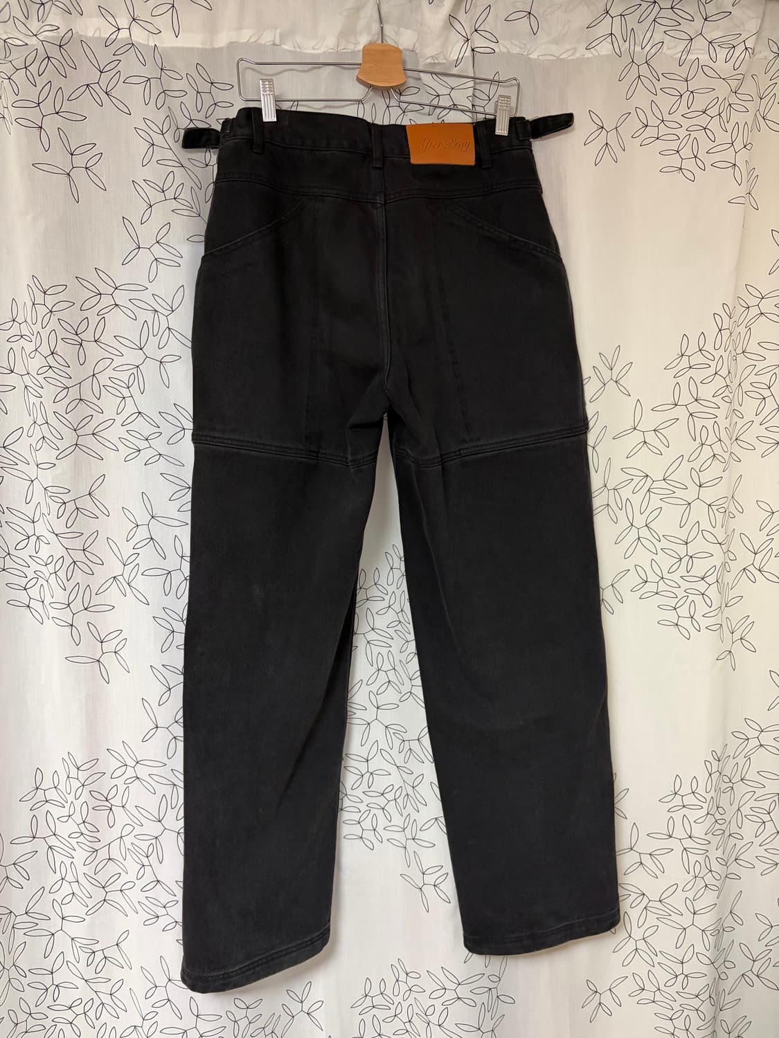 L) 애프터프레이 크루저 릴렉스드 워시드 데님 블랙 상품이미지3