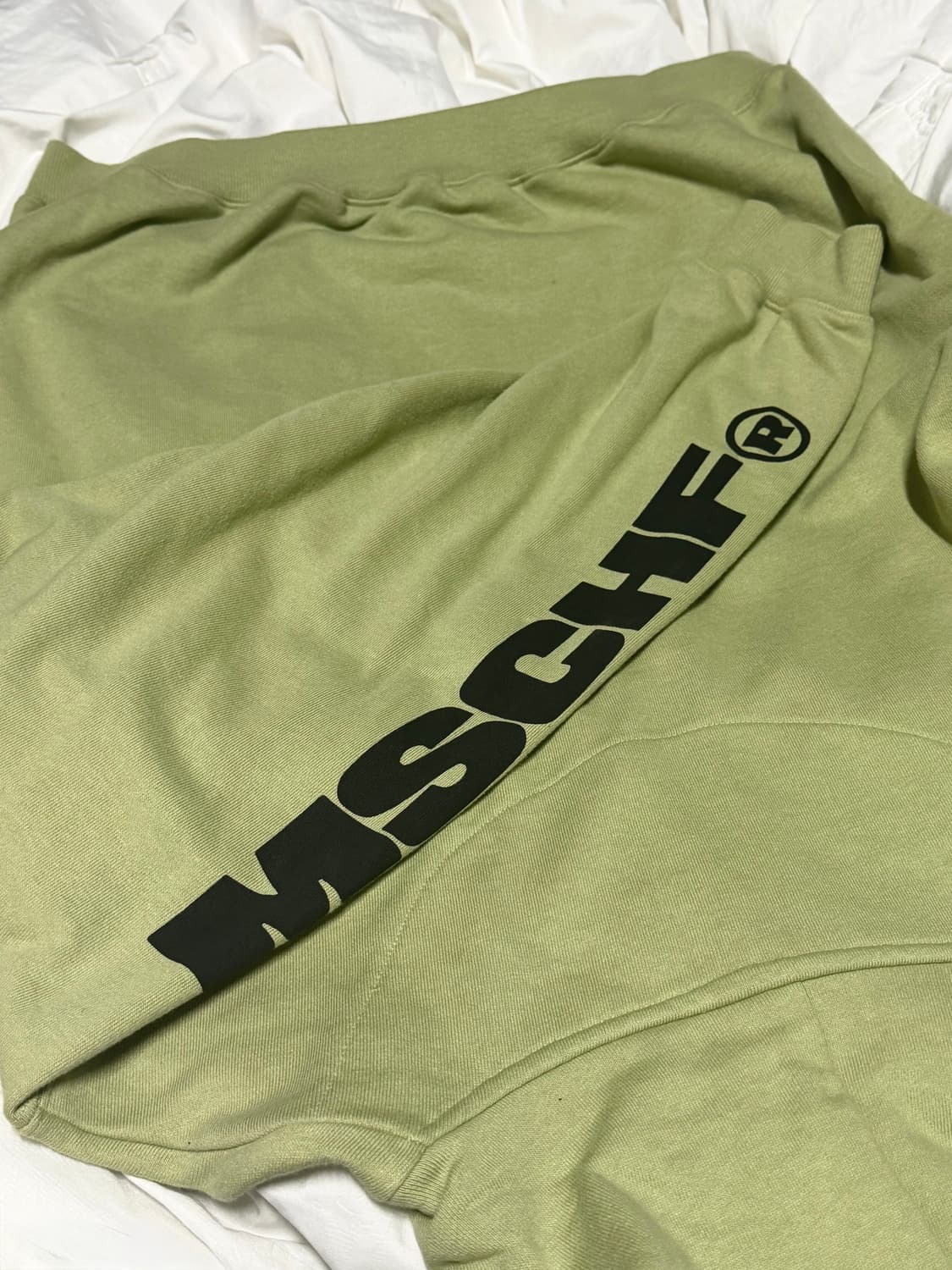 미스치프 20SS 스펠아웃 후드집업 그린 상품이미지3