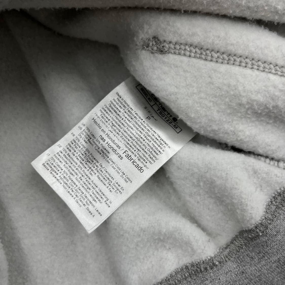 칼하트 그레이 후드집업 S 상품이미지6