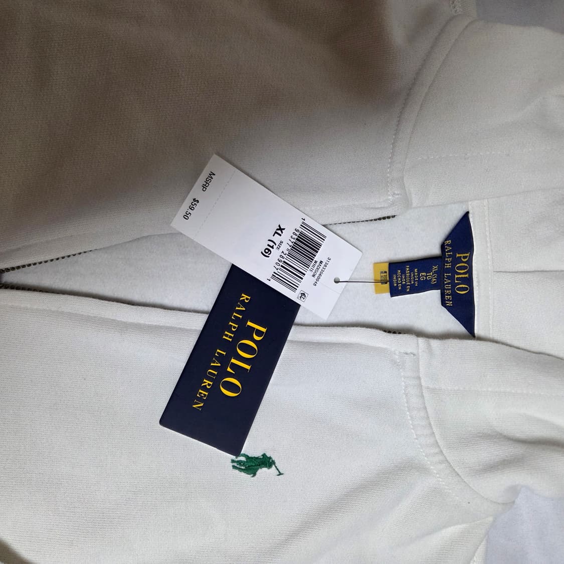 폴로 랄프로렌 [키즈] XL16 (여성55 사이즈) 기모 후드집업 상품이미지4