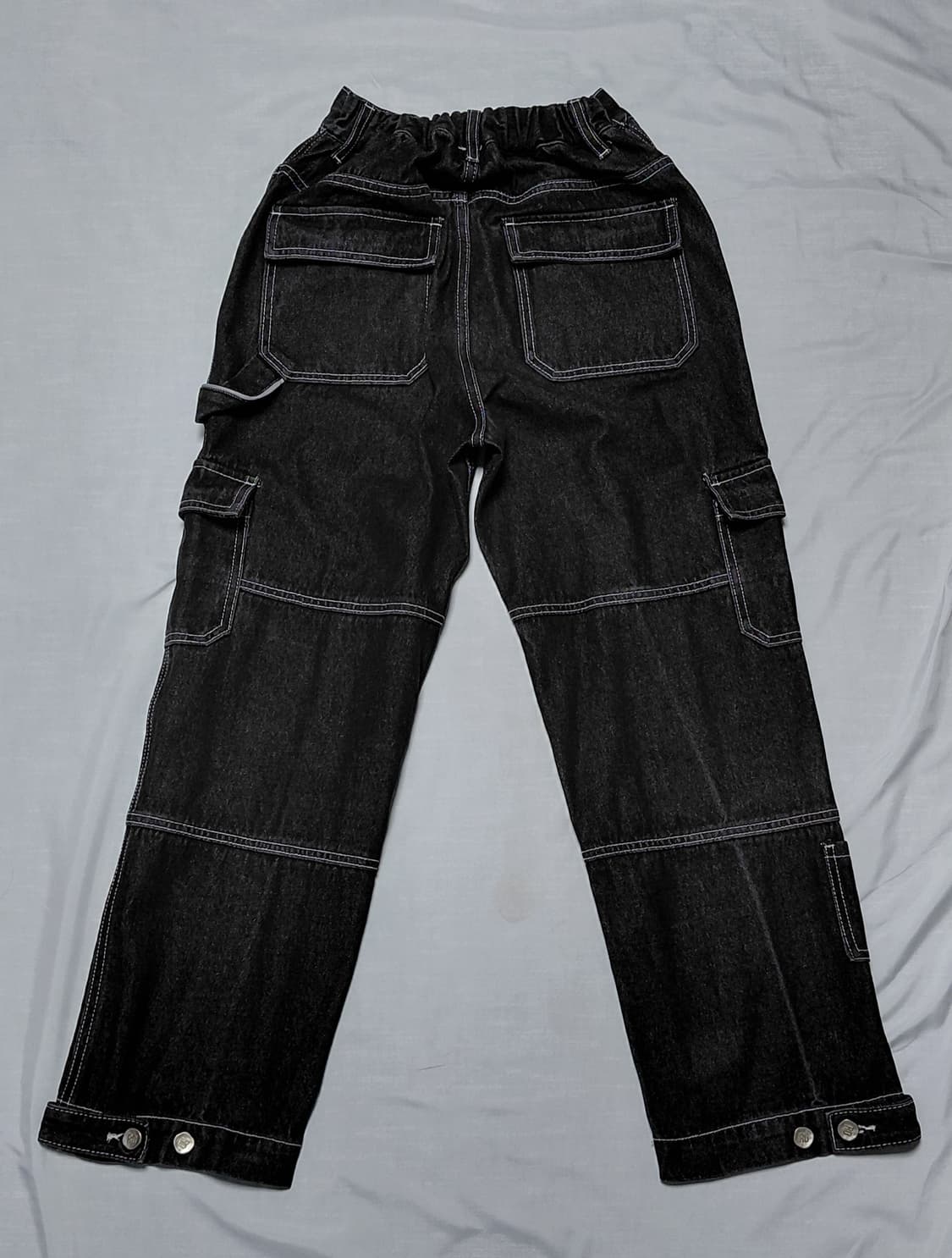 RDVZ 스티치 포인트 블랙 카고 데님 S (무료배송) 상품이미지6