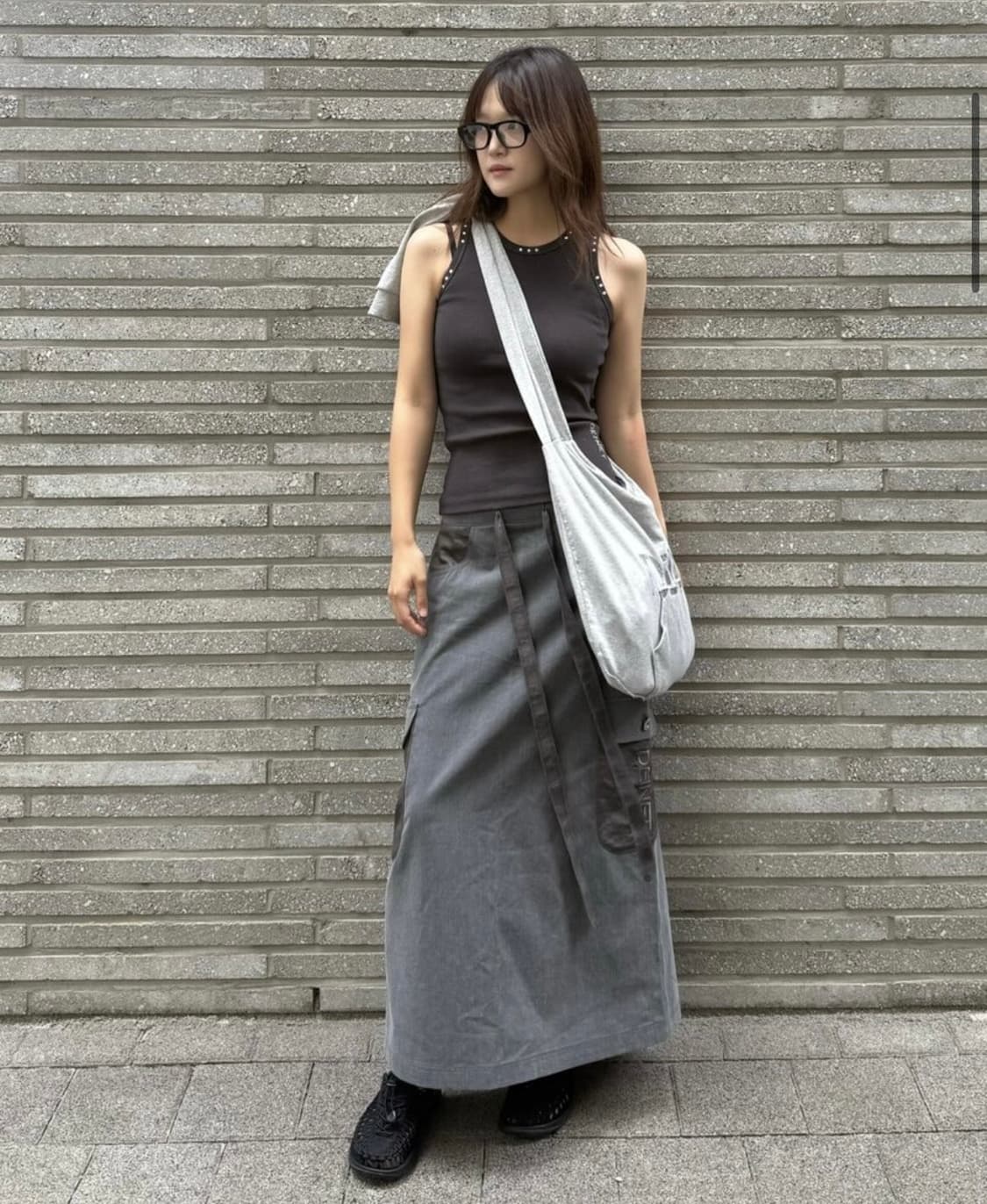 다이닛 ROPE BAG IN MELANGE GREY 상품이미지7