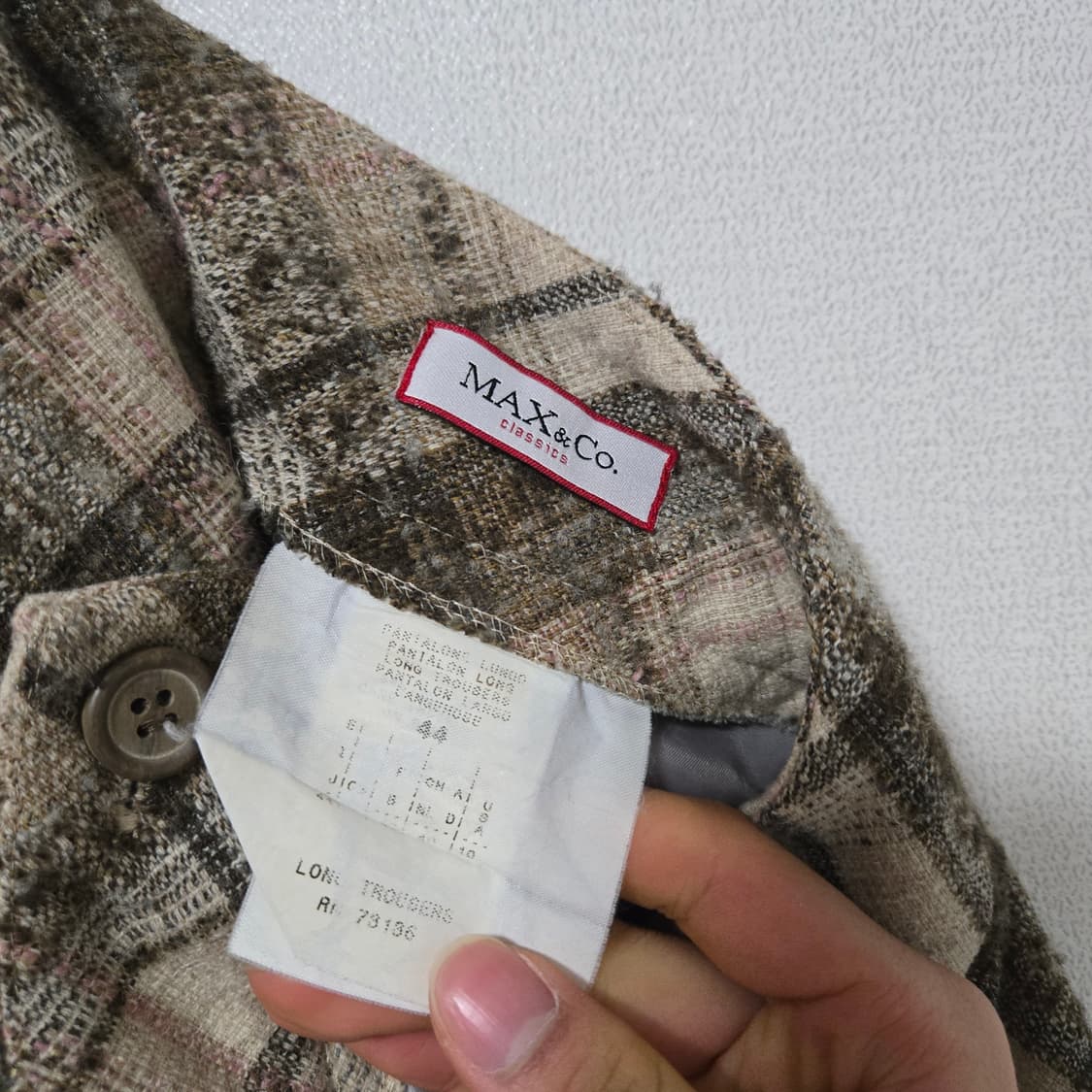 막스마라 막스앤코 체크 셋업 / 여성 자켓 / 여성 셋업 상품이미지8