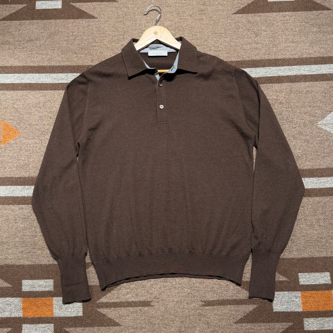 에르메네질도 제냐 이태리 캐시미어 폴로 니트 L 50 상품이미지1