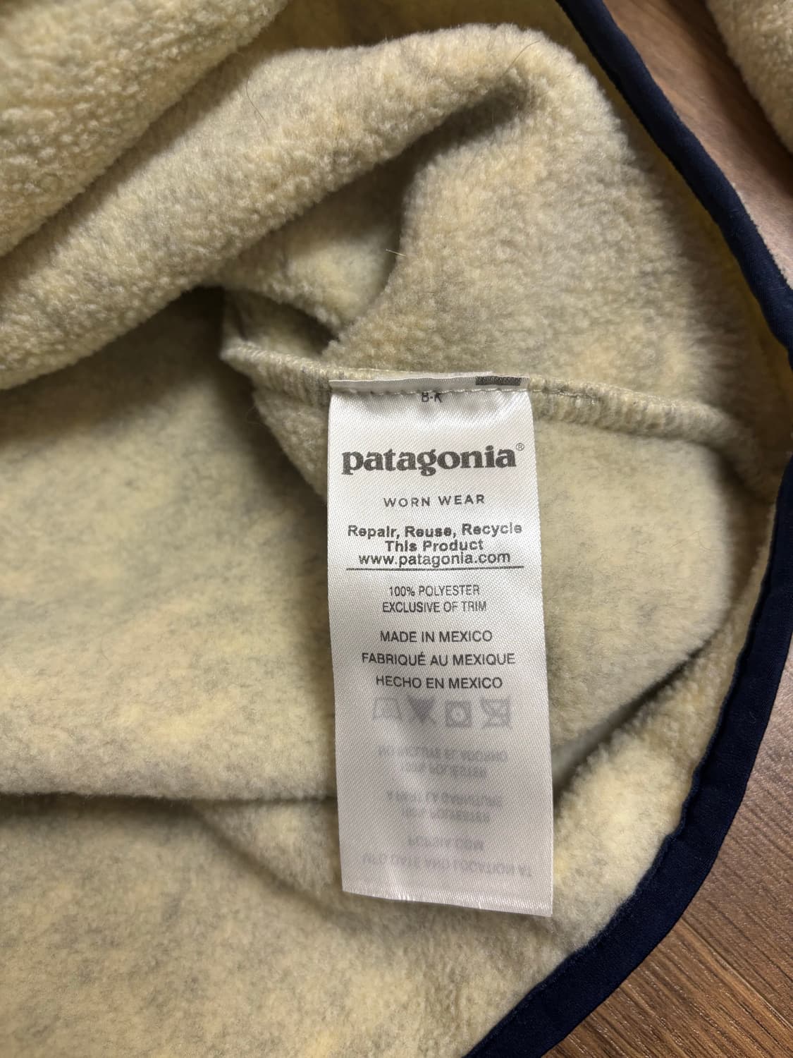 파타고니아 헤비웨이트 신칠라 오트밀 S사이즈 상품이미지3