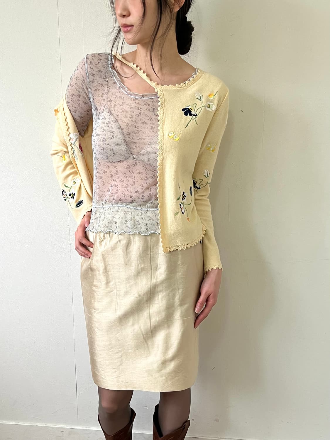 Sonia Rykiel 플라워 자수 가디건 상품이미지5