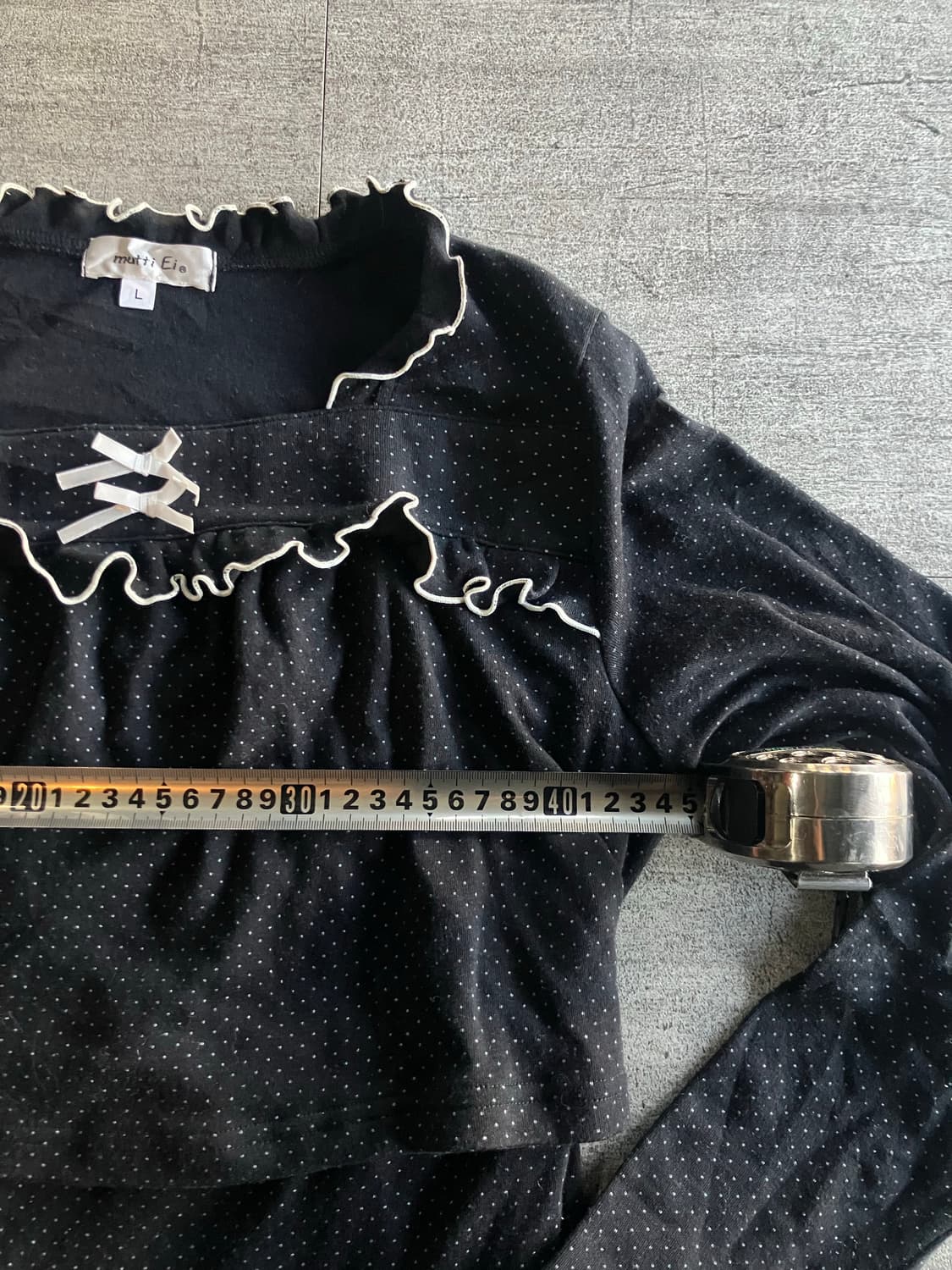 일본빈티지 Mutti 하구미모리걸 땡땡이도트 레이어드원피스 상품이미지2