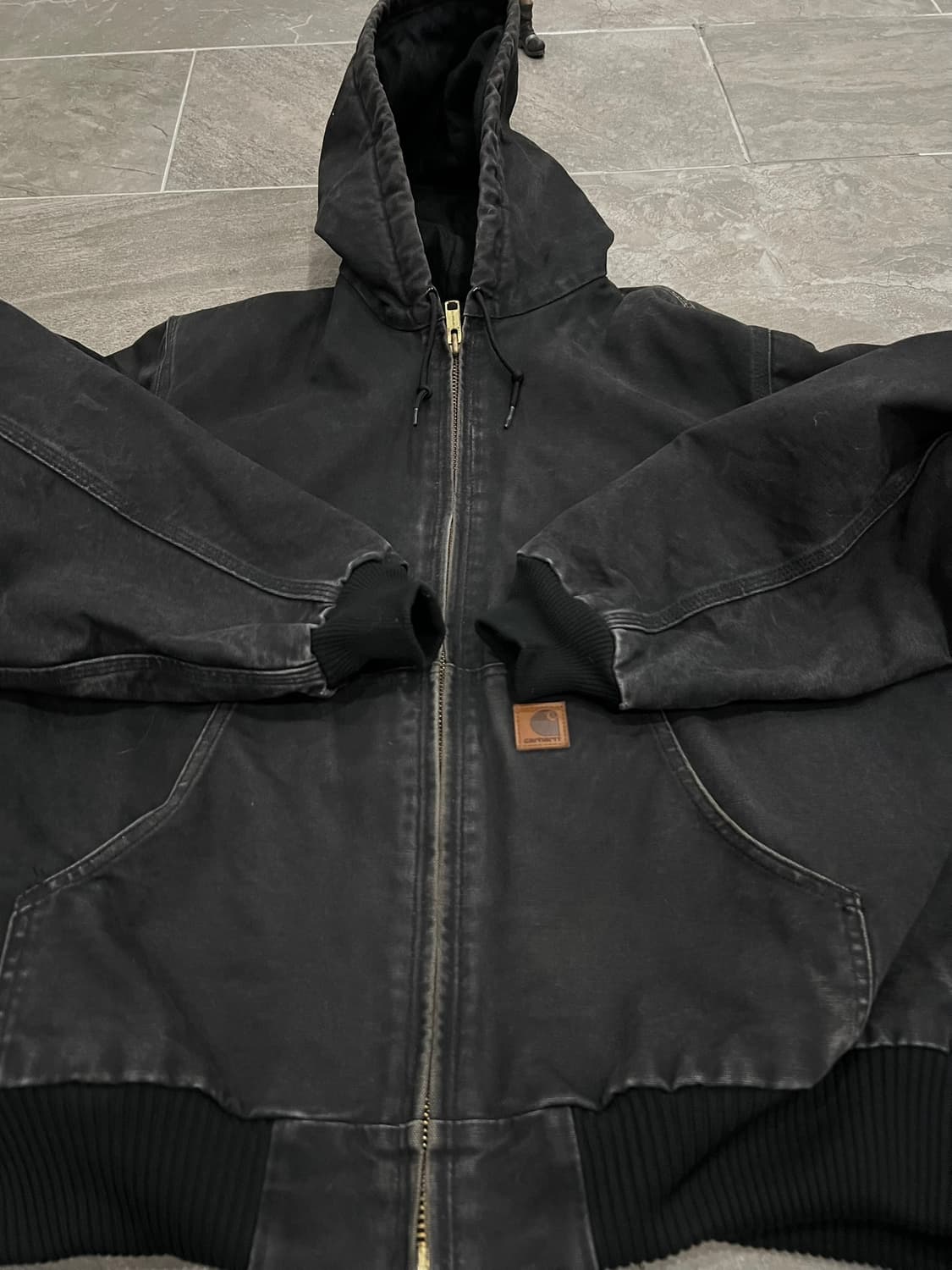 (L-TALL) 칼하트 후드 덕 액티브 자켓 J130 BLK 블랙 상품이미지7