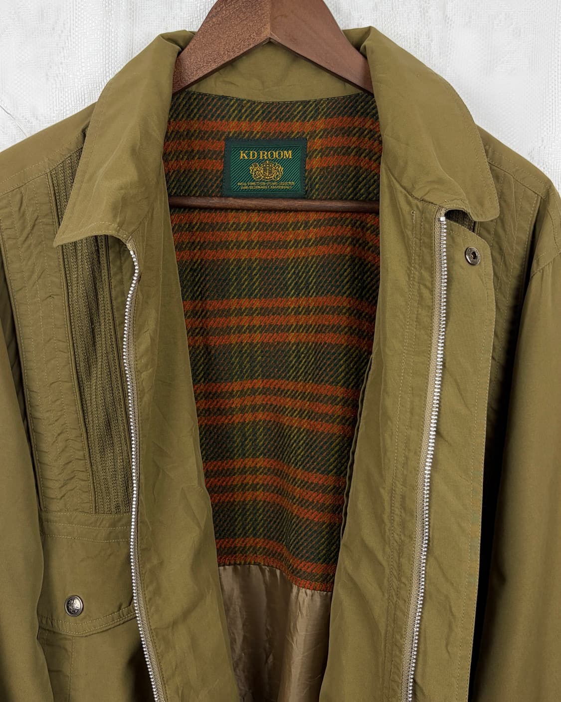 KD Room Vintage Olive Cropped Jacket 상품이미지7