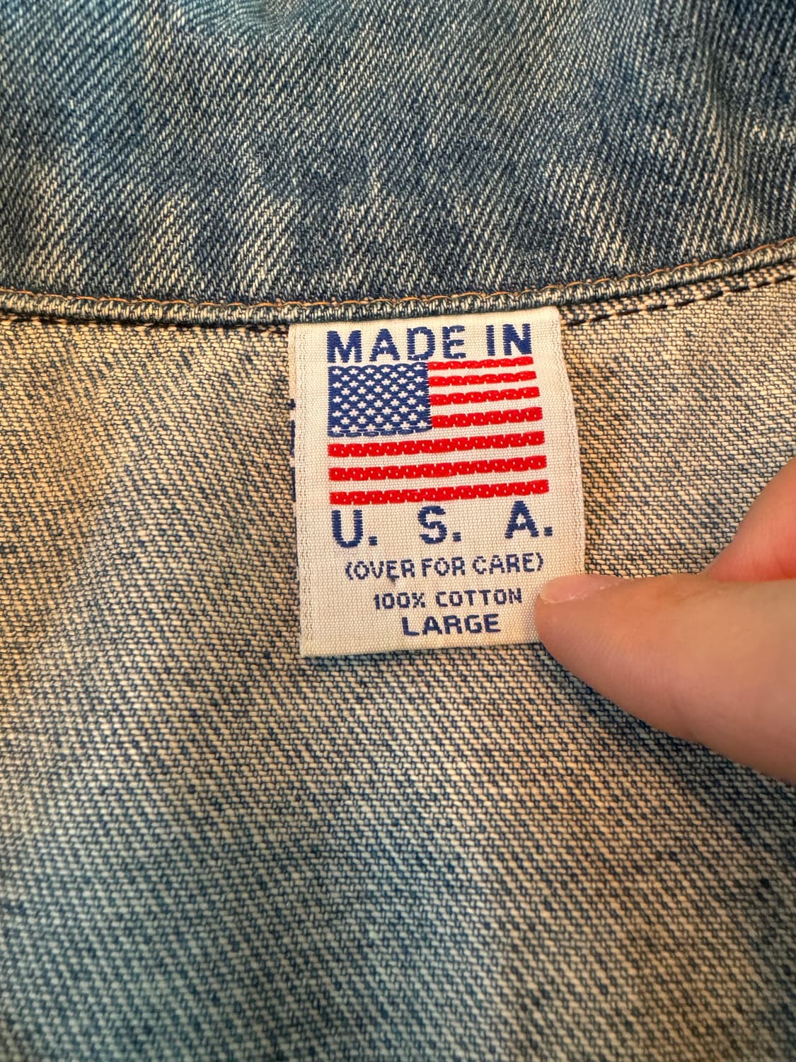 90s USA 알레스카 3D 청자켓 상품이미지3