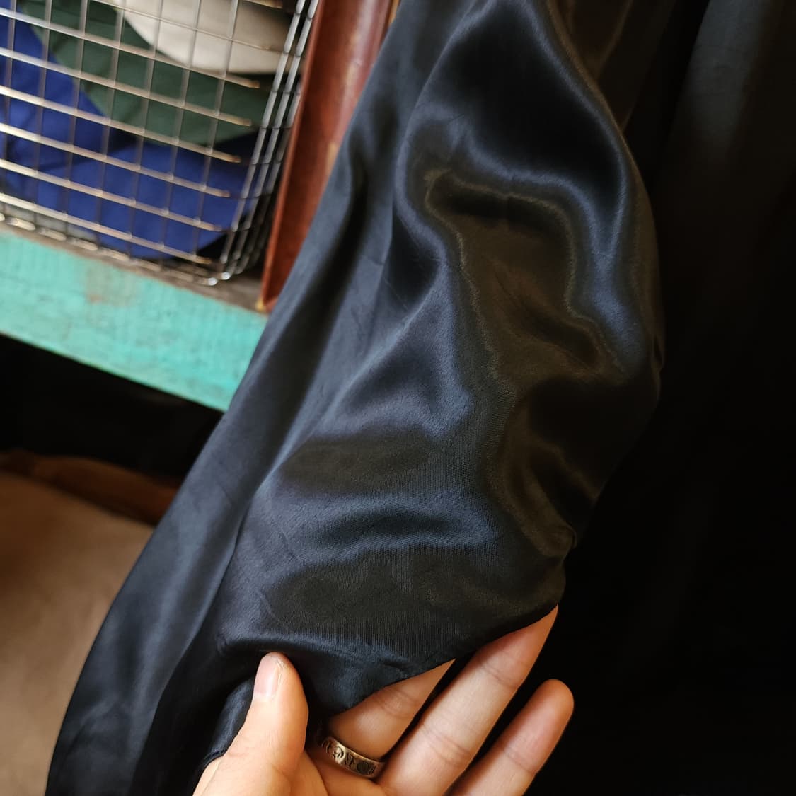 90년대 패브릭 솔리베르스 파워숄더 프렌치 숏자켓 F 상품이미지10