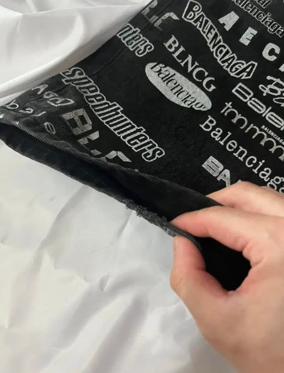 발렌시아가 tv로고 데님팬츠 s 상품이미지3