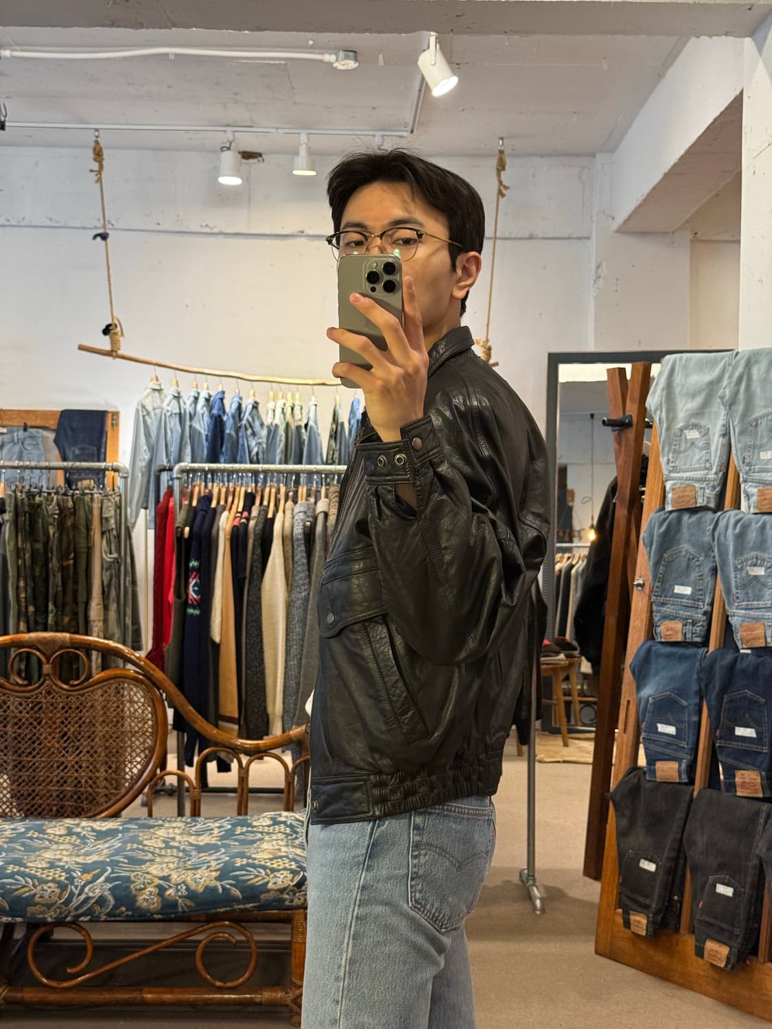 Type A-2 Flight Leather Bomber Jacket 상품이미지2