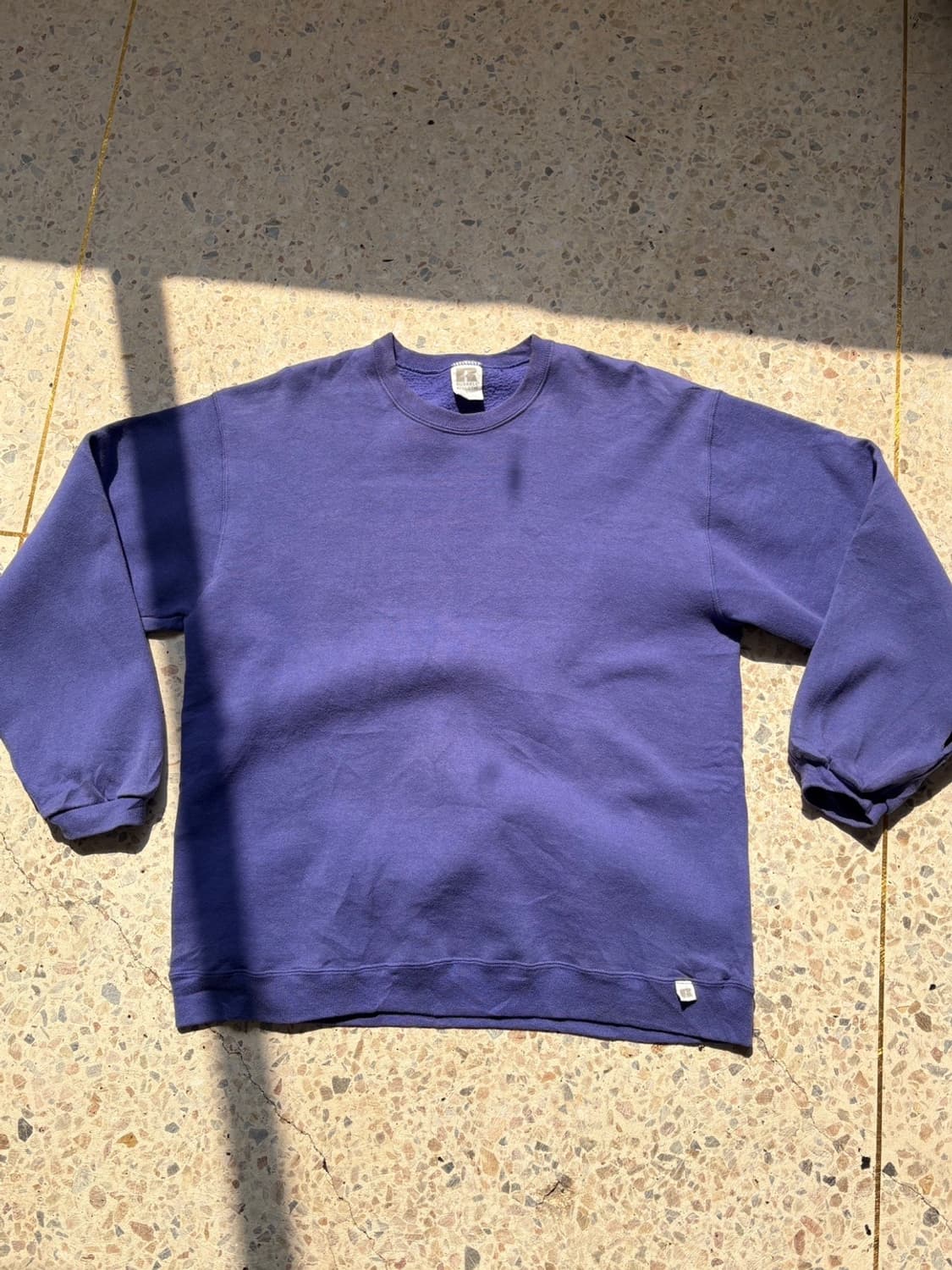 90‘s 러셀 맨투맨 퍼플 블루 블랭크 상품이미지4