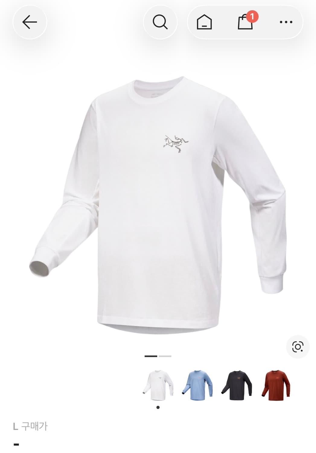 [L] 아크테릭스 아크멀티 버드 로고 롱슬리브 상품이미지3