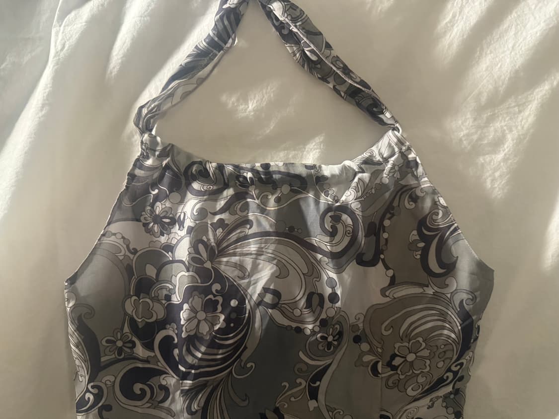 Y2K 그래픽 홀터넥 원피스 상품이미지4