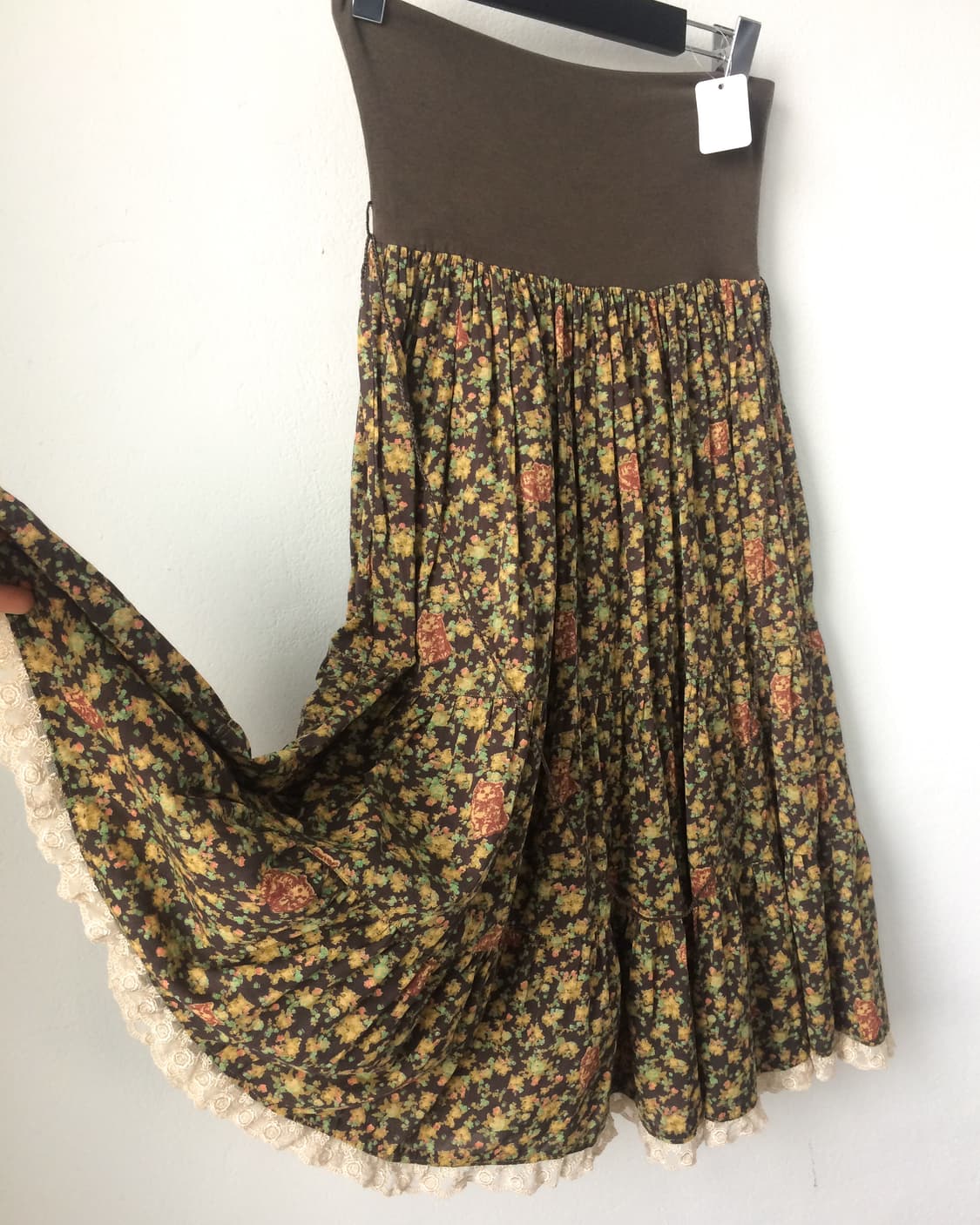 Flower pattern long skirt 상품이미지3
