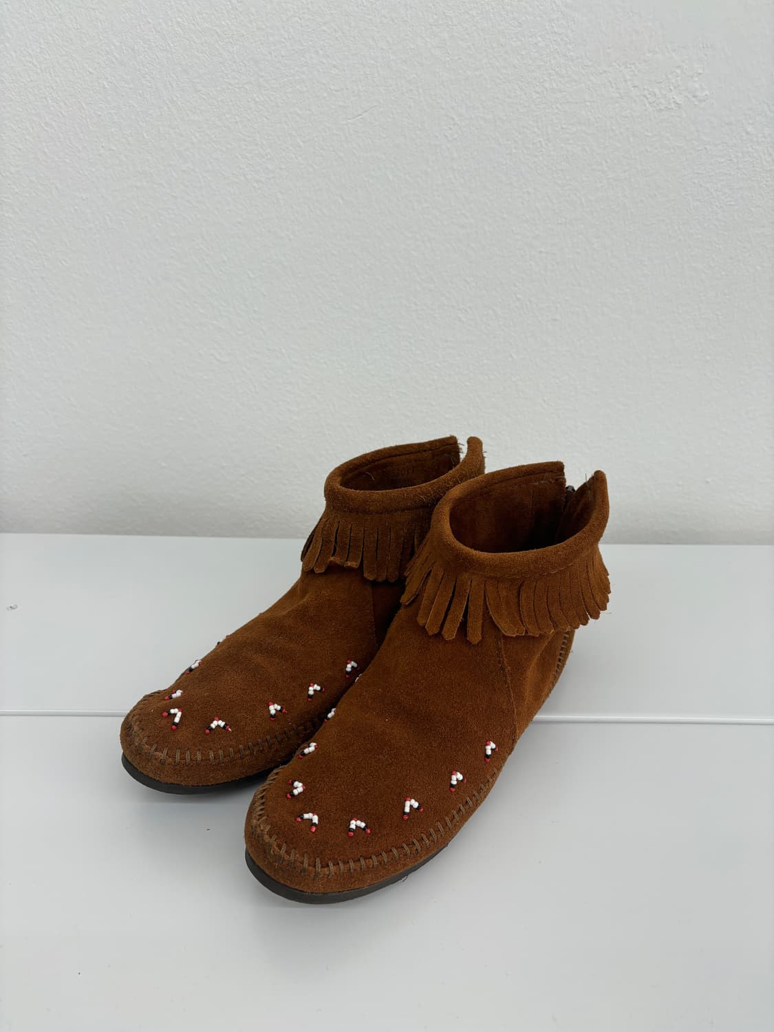 Minnetonka 프린지 부츠 스웨이드 상품이미지2