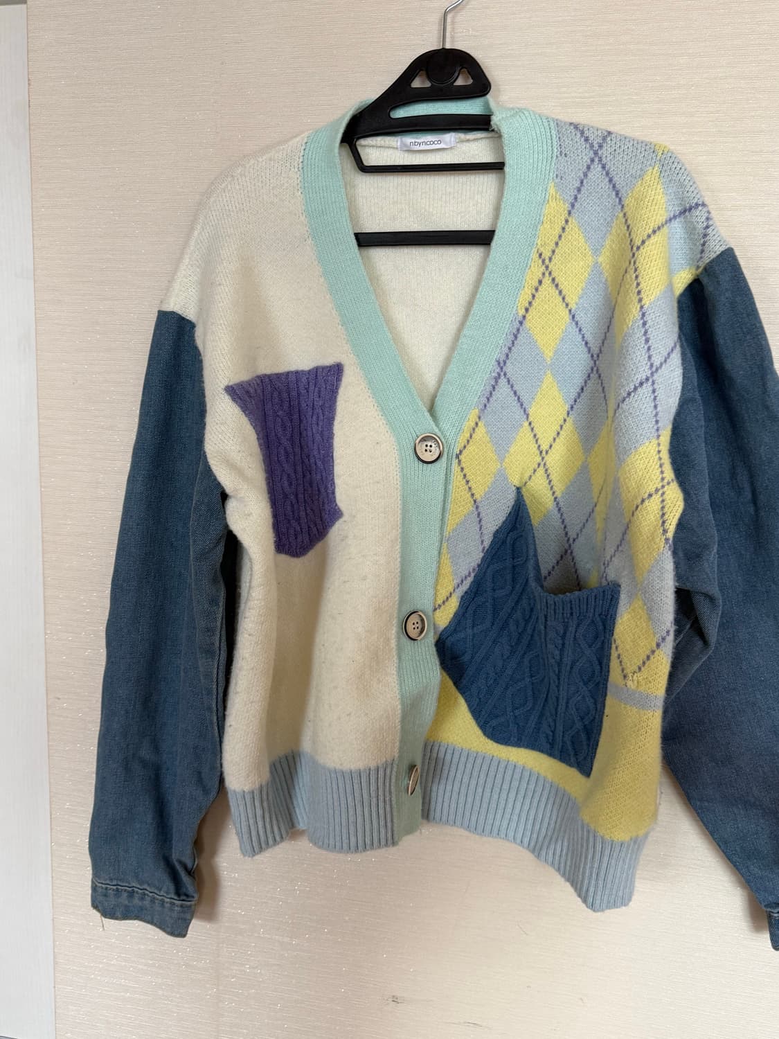 n.by.coco 니트 청자켓 상품이미지1