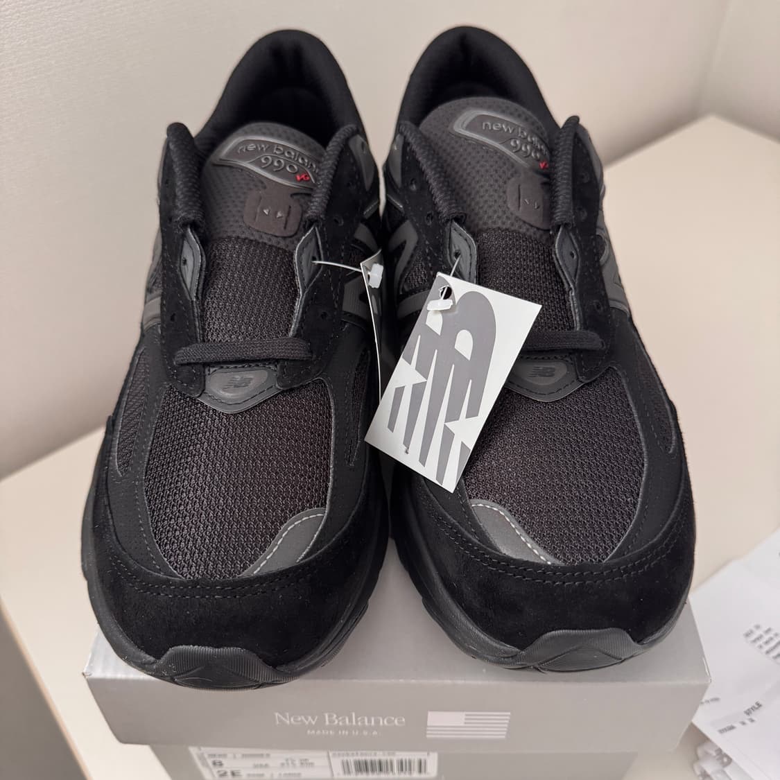 (260)뉴발란스 990v6 트리플블랙 2E 와이드 상품이미지2