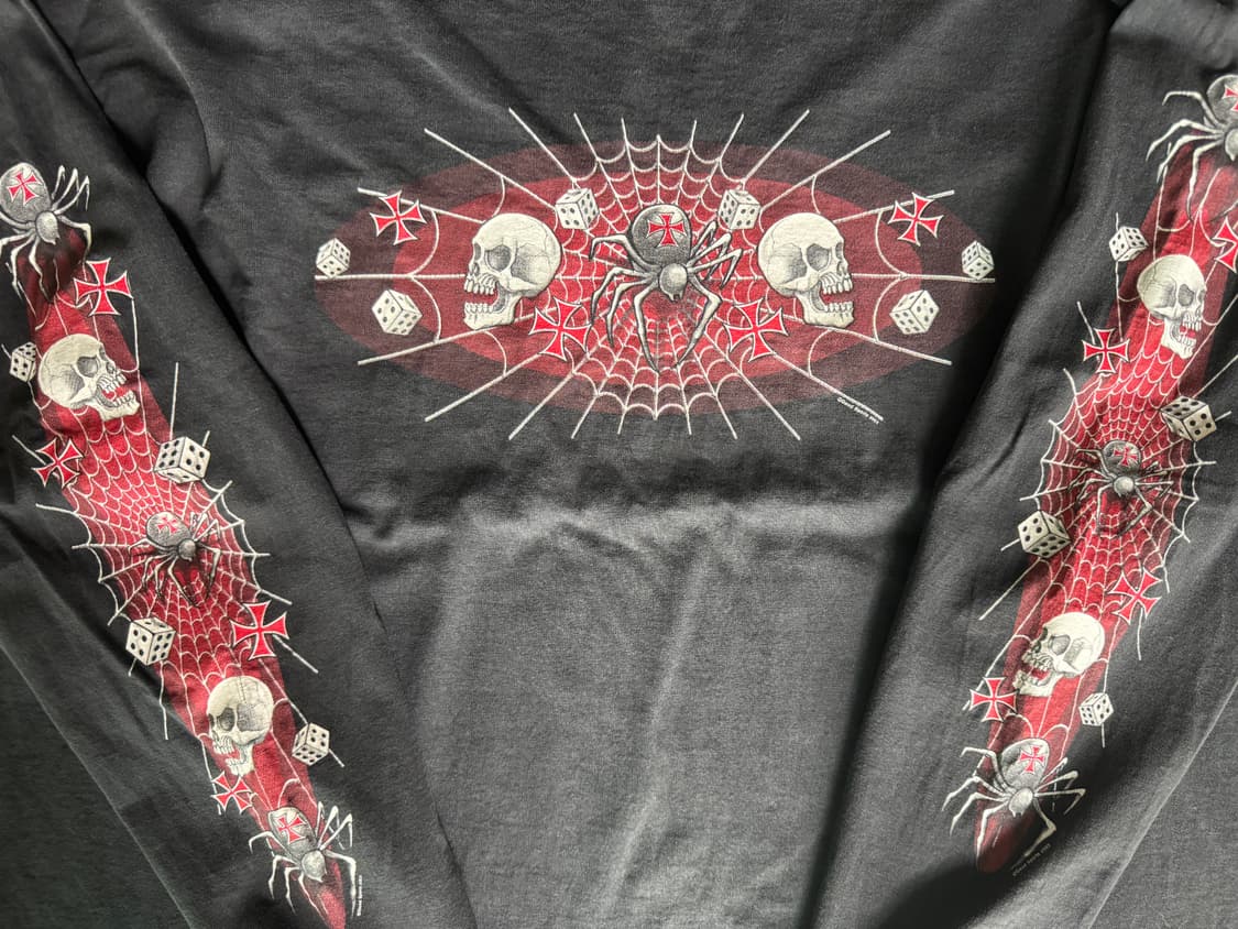 vtg choppers spider web long sleeve t 상품이미지1