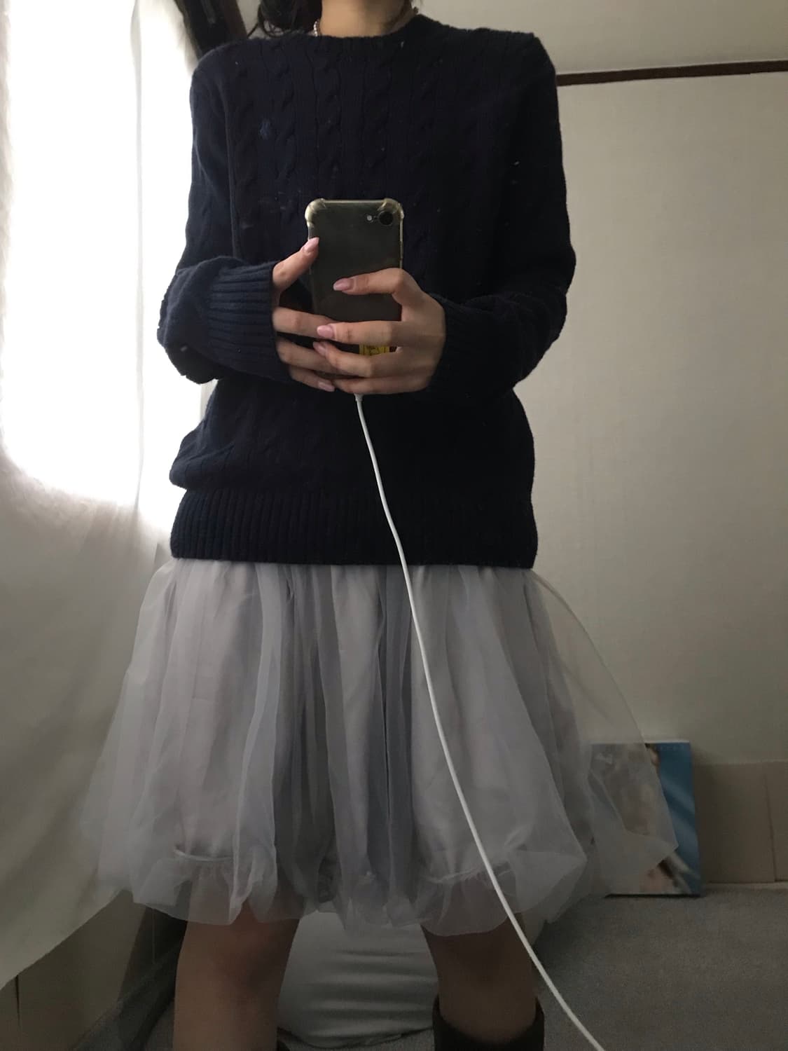 폴로 네이비 케이블 니트 상품이미지7