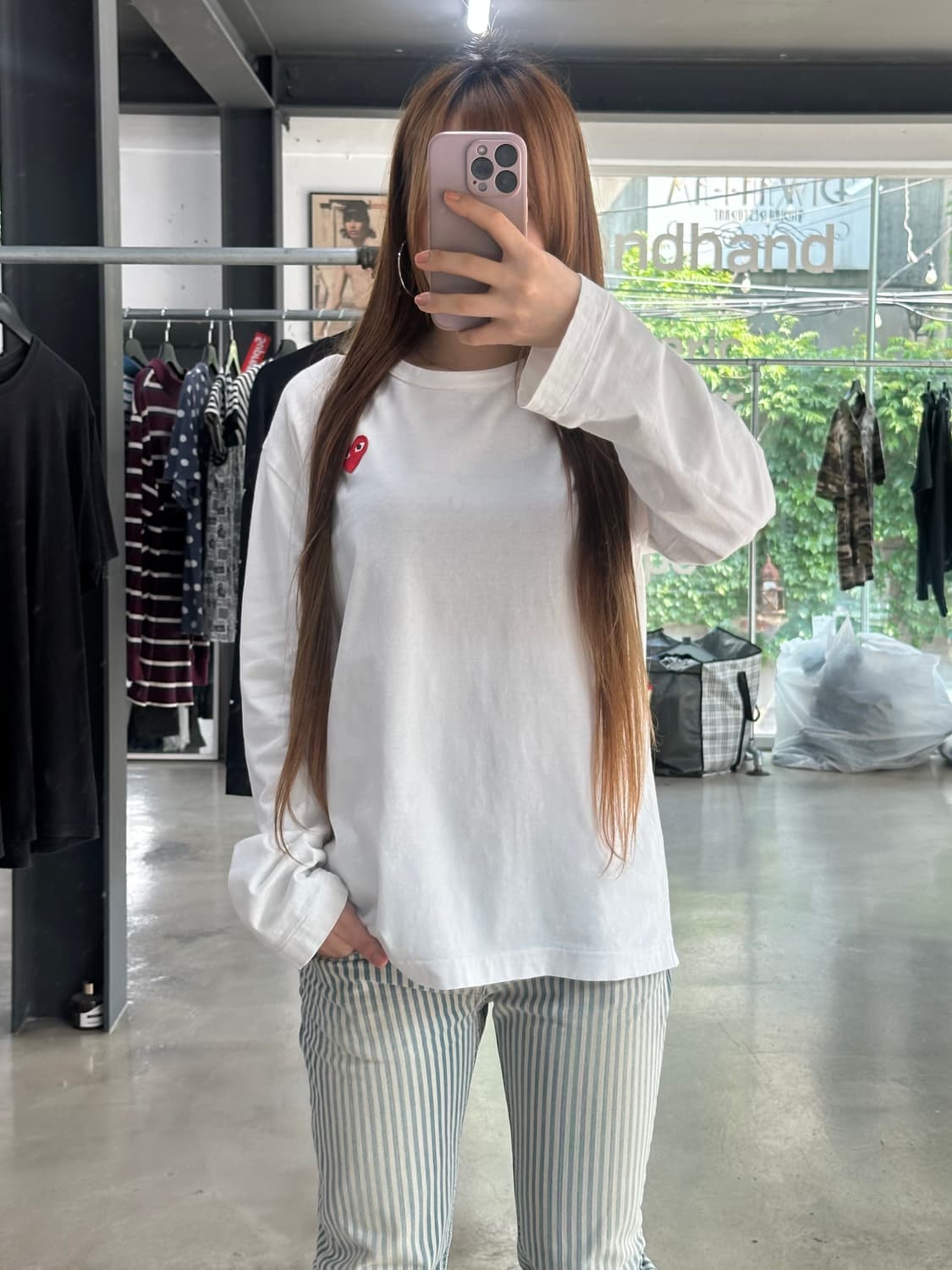 꼼데가르송 플레이 하트 롱슬리브 상품이미지3