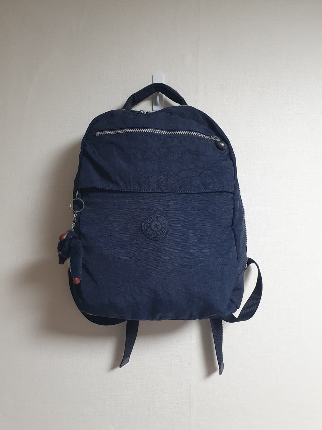 키플링 미니 캐주얼 백팩 네이비 몽키키링 상품이미지1