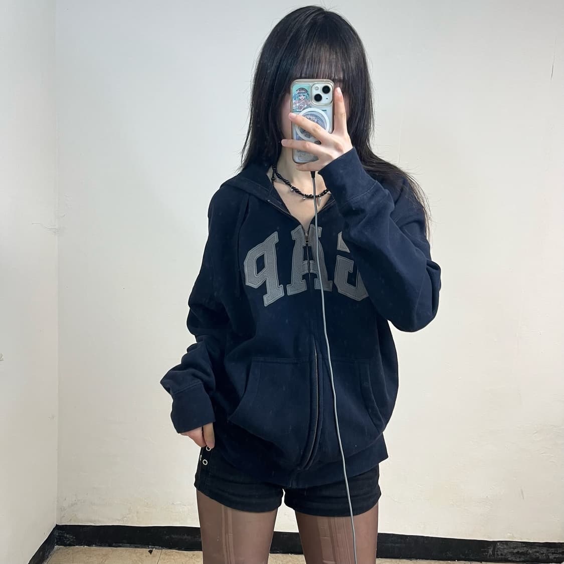 GAP navy hoodie zip-up 상품이미지1