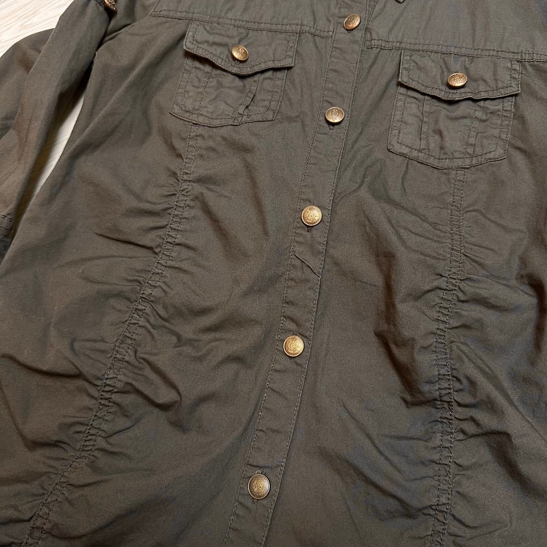 SKY BOMBER 셔링 셔츠 상품이미지4