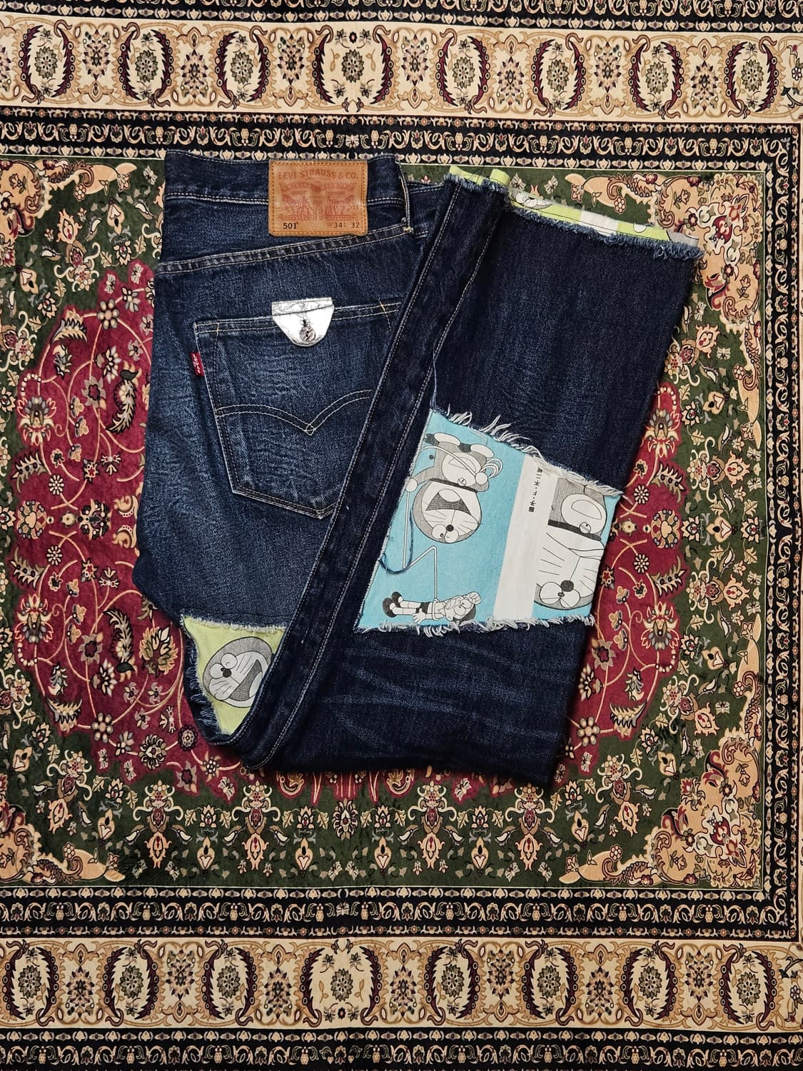 Levi’s 501 Denim Pants (도라에몽Custom Ver.) 상품이미지1