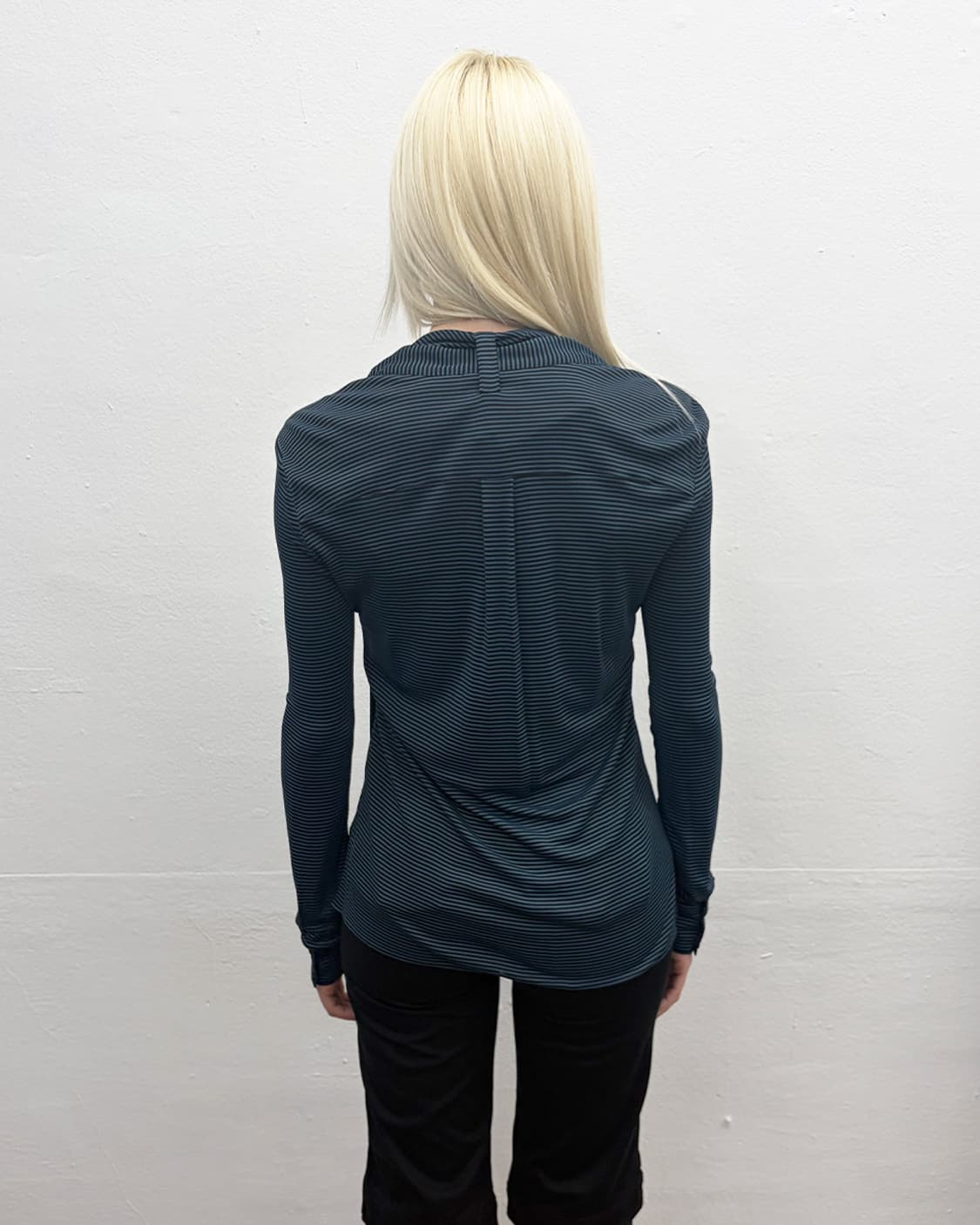 발렌시아가 2002S/S 스트라이프 타이 넥 탑 상품이미지2