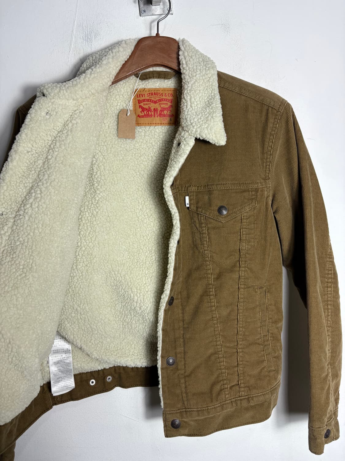 리바이스 화이트탭 시어링 카라 코듀로이 자켓 상품이미지3