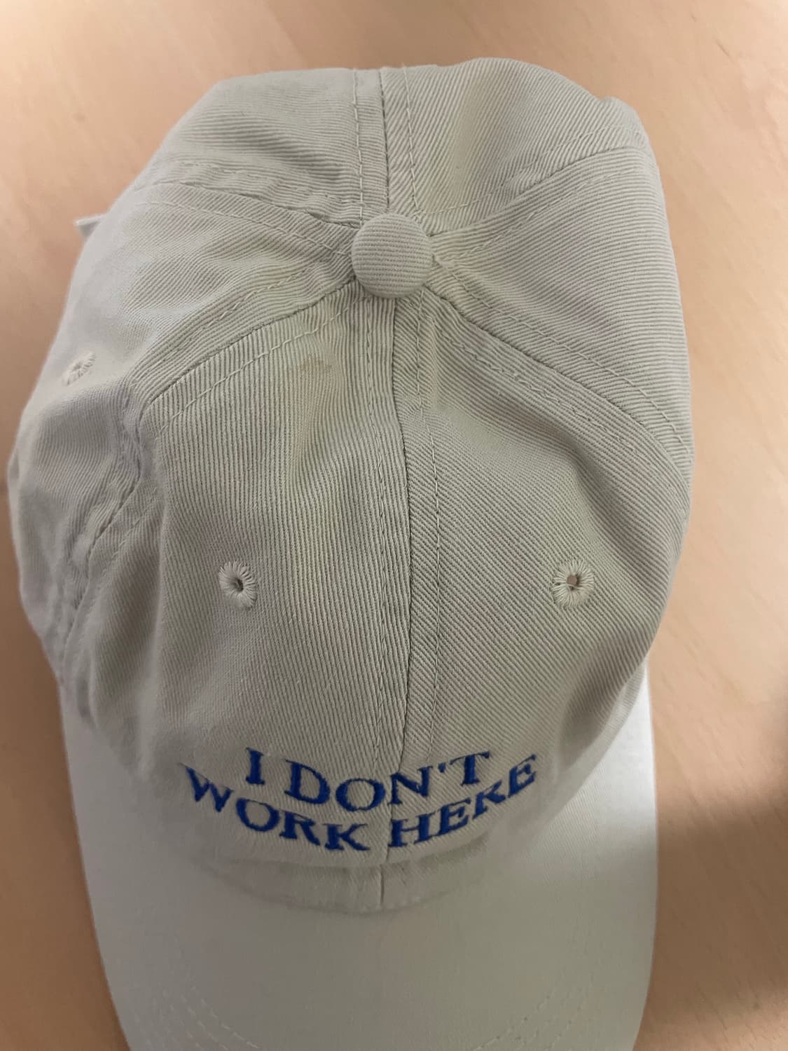 카리나 착용) i don't work here 캡 상품이미지4