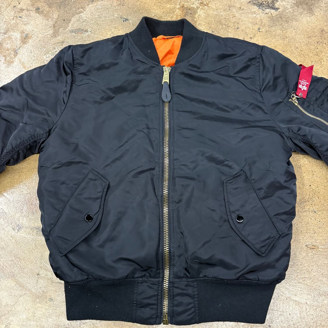 [정품/M] 알파인더스트리 ma-1 점퍼 b10 상품이미지3