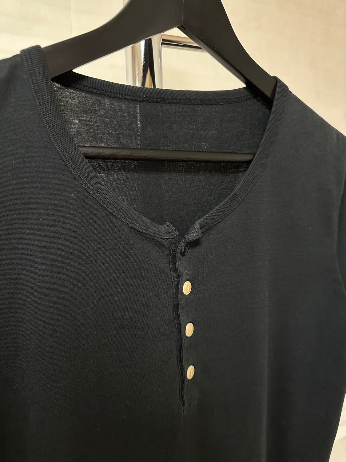 Visvim Cropped Slim Henley 반팔 상품이미지2