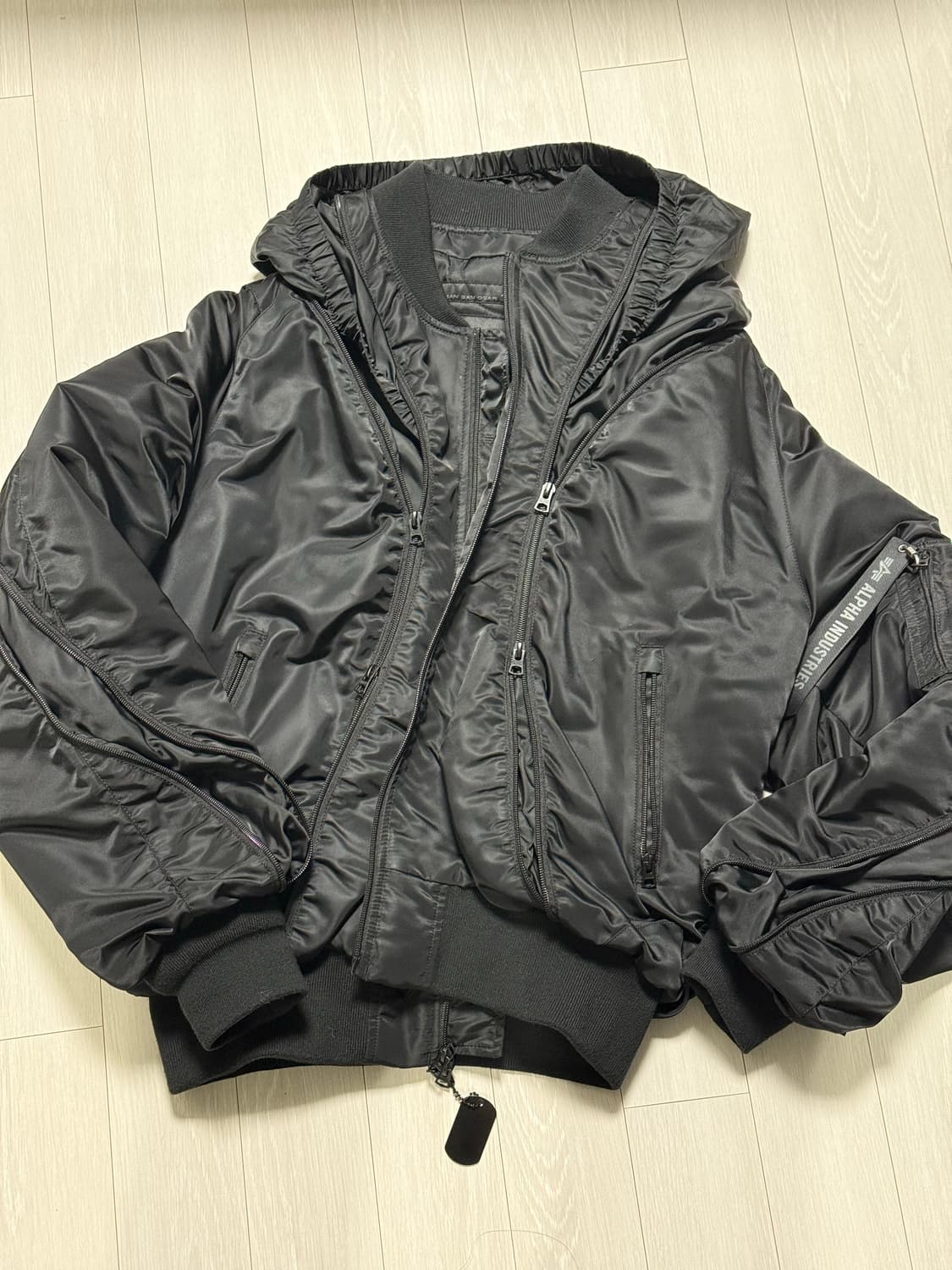 산산기어 x 알파인더스트리 ma-1 상품이미지1