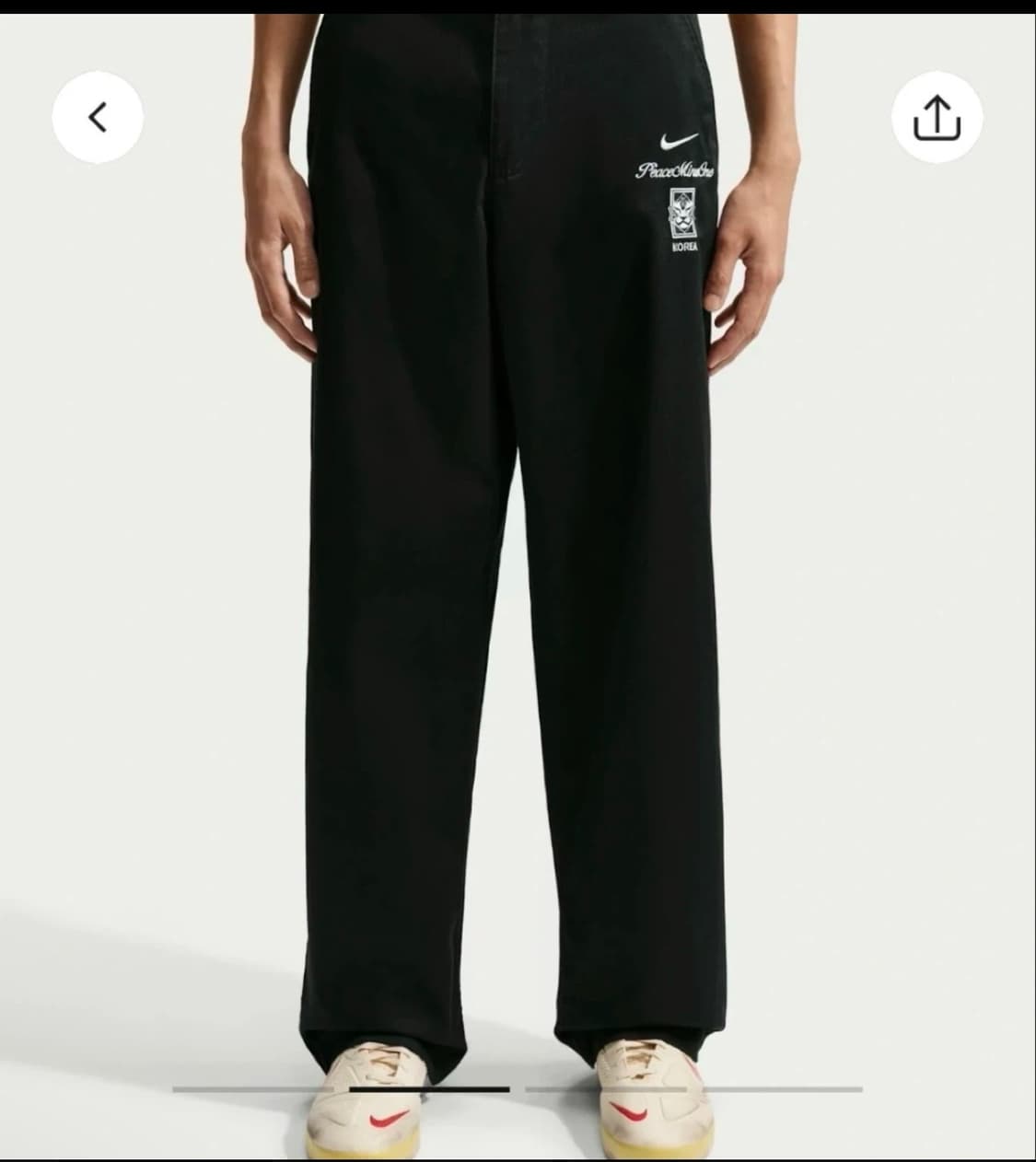 나이키 X 피스마이너스원 국대 치노팬츠 32size 상품이미지1