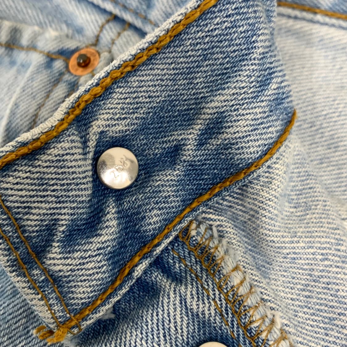 빈티지 리바이스 501 워싱 데님팬츠(30사이즈) 남자청바지 연청 상품이미지7