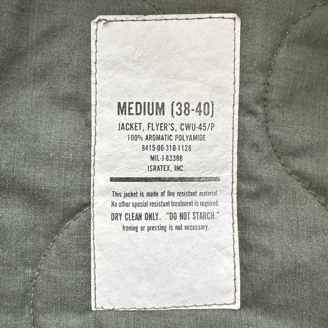 80s 오리지널 미군 CWU-45/P 항공점퍼 M 상품이미지5