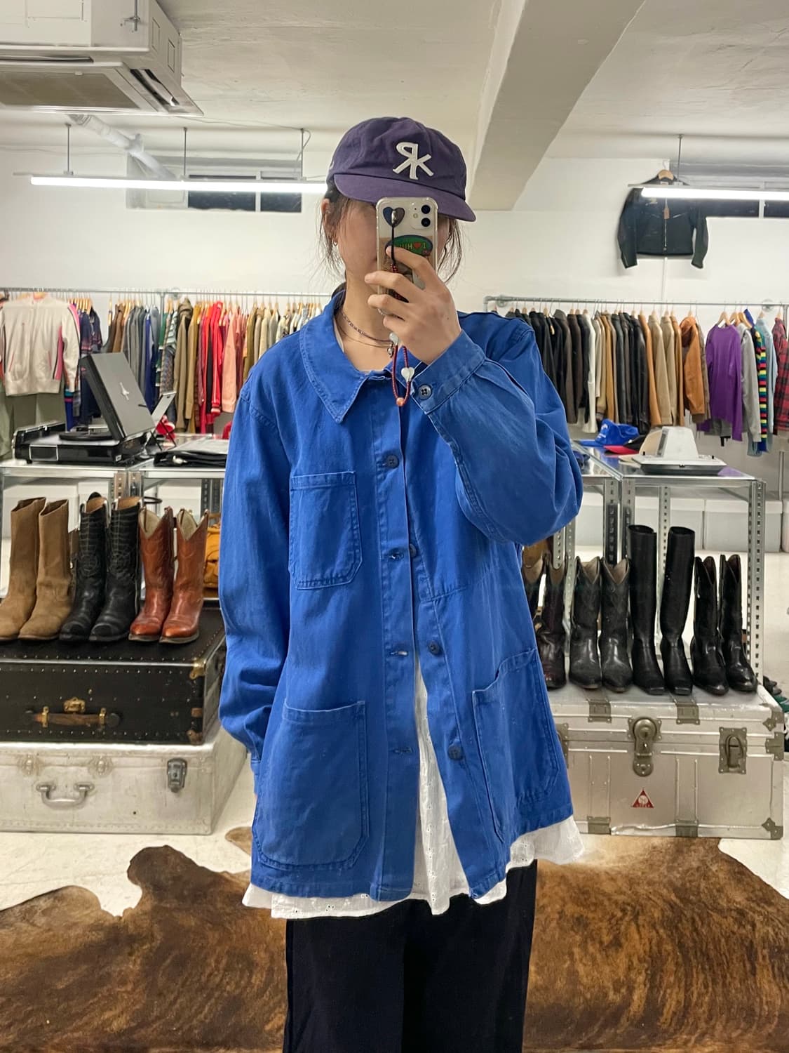 50~60's VTG french work jacket 프렌치 워크 자켓 상품이미지1