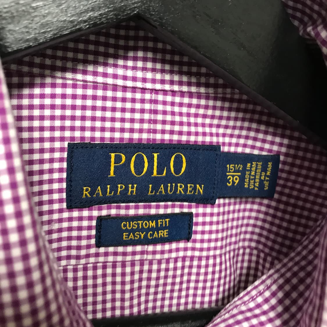 폴로 랄프로렌 깅엄 체크 셔츠 퍼플 15/39 상품이미지5