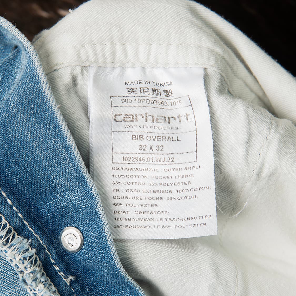 [32] 칼하트 WIP BIB 데님 오버롤  상품이미지8
